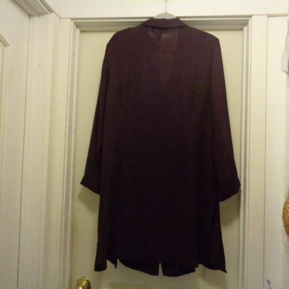 TRENDING CLASSIC GIRL RICH GIRL CHOCOLATE BROWN CREPEY COAT DRESS,JACKET 14/16 - Picture 7 of 9